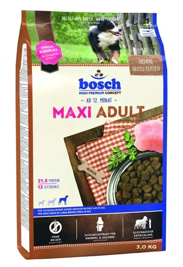 Bosch hrana za odrasle pse velikh pasem Maxi Adult, 3 kg (nova receptura) - Poškodovana embalaža