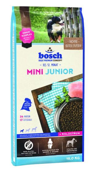 Bosch Hrana za pasje mladiče Mini Junior, 15 kg, rok trajanja 11/2021