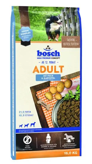 Bosch hrana za odrasle pse, riba in krompir, 15 kg (nova receptura)