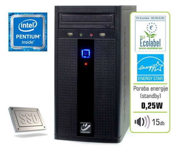mimovrste=) namizni računalnik Plus P/4GB/SSD120GB/IntelHD