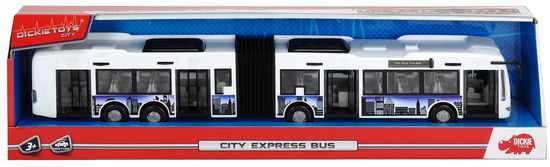Dickie Autobus City Express 46 cm - bílý