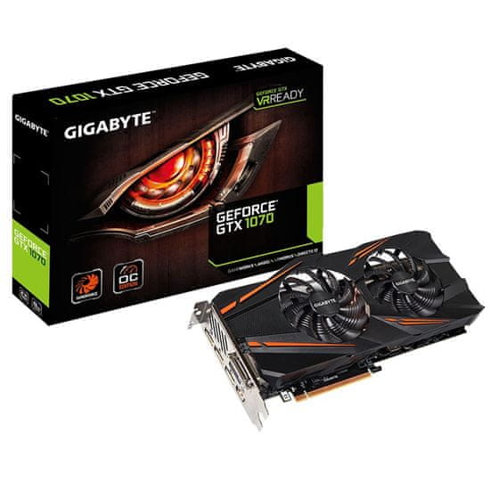 Gigabyte grafična kartica Windforce GeForce GTX 1070 OC 8GB GDDR5