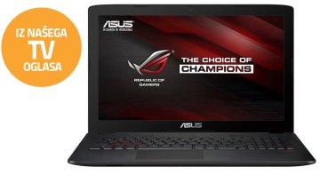 ASUS prenosnik GL552VW-DM490T i7-6700/8G/128G+2T/GTX960/W10