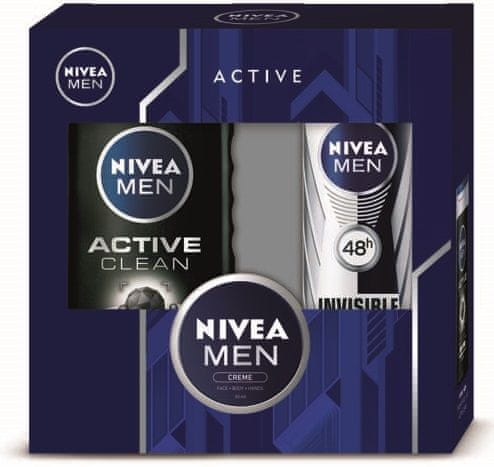 Nivea Men darilni set Active Clean & Creme