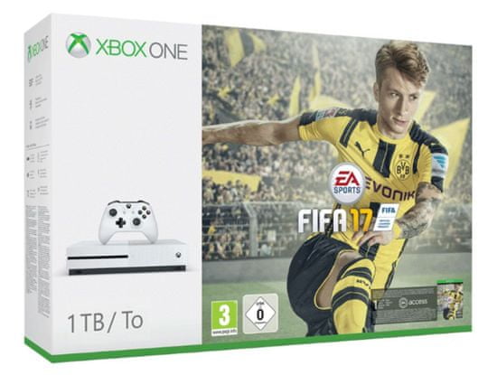 Microsoft igralna konzola Xbox One S 1TB + igra FIFA 17