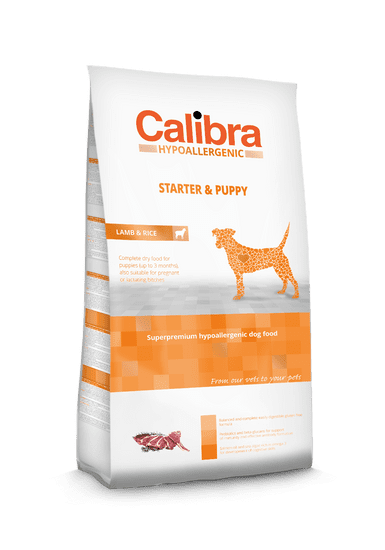 Calibra hrana za pasje mladiče HA Starter & Puppy, jagnjetina/riž, 14 kg