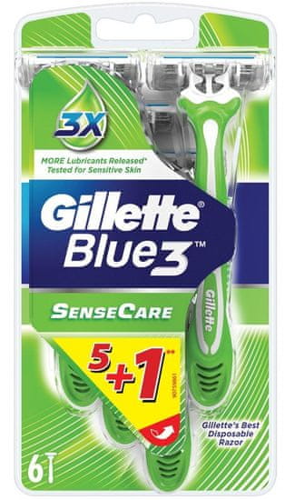 Gillette britvice Blue 3 Sensitive, 5 + 1 kos