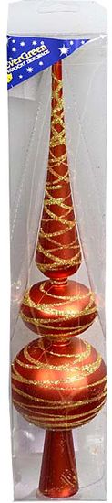 EverGreen Špica za božično jelko bakrena, zlat dodatek