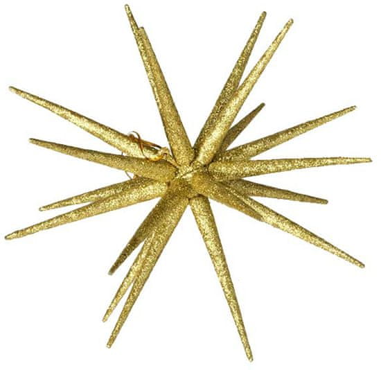 EverGreen Špica zvezda za božično jelko svetlo zlata