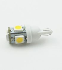 MLine žarnica LED 12V W5W-T10 5xSMD 5050, bela, par