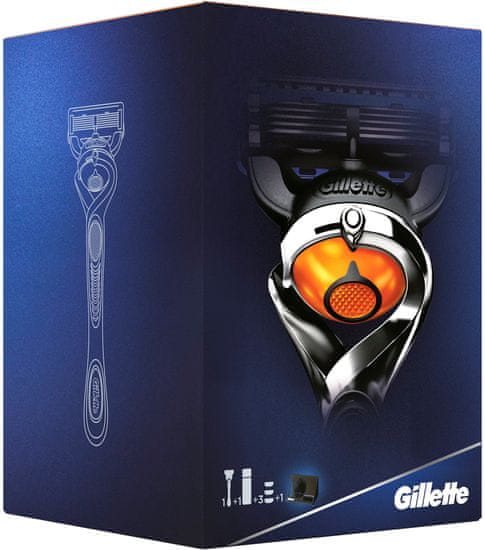 Gillette set Fusion ProGlide Flexball brivnik + 3 glave + gel