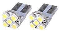 MLine žarnica LED 12V W5W-T10 5xSMD 3528 CANBUS, bela, par