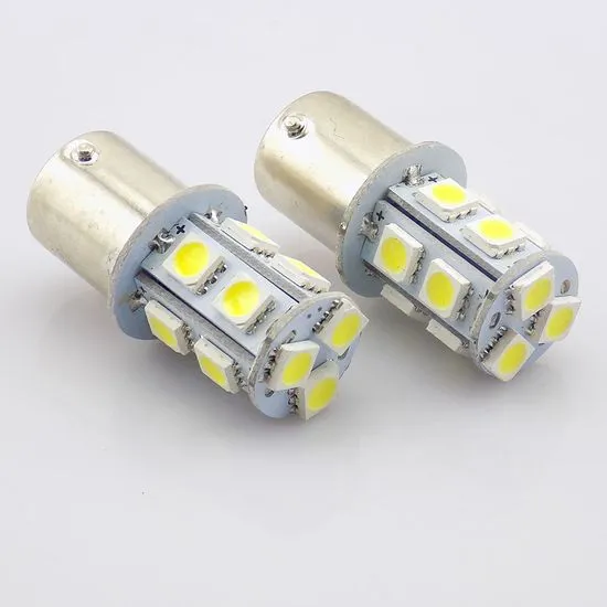 M-LINE žarnica LED 12V P21W BA15S 13xSMD 5050, bela, par - Odprta embalaža
