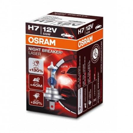 Osram halogenska žarnica 12V - H7 - 55W Night Breaker Laser +130%