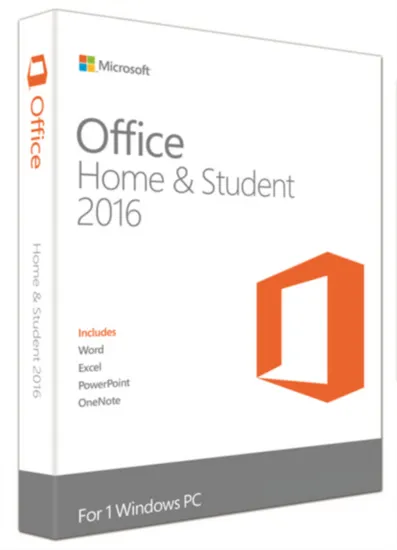 Microsoft Office Home & Student 2016, FPP, angleški