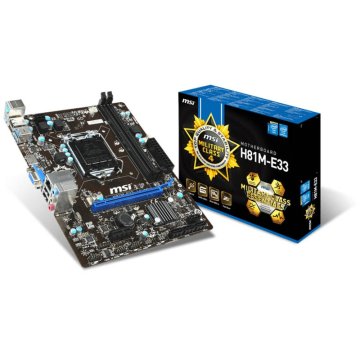 MSI osnovna plošča H81M-E33 LGA1150 mATX