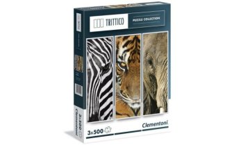 Clementoni sestavljanka Afrika Trittico 3x500