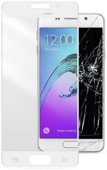 CellularLine zaščitno steklo Capsule za Samsung Galaxy A3 (2016), belo