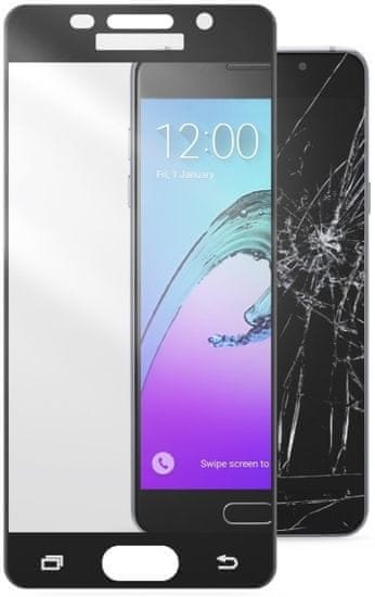 CellularLine zaščitno steklo Capsule za Samsung Galaxy A3 (2016), črno