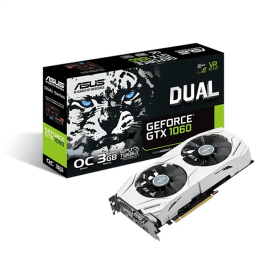 ASUS grafična kartica GTX 1060, 3GB GDDR5, PCI (DUAL-GTX1060-O3G)