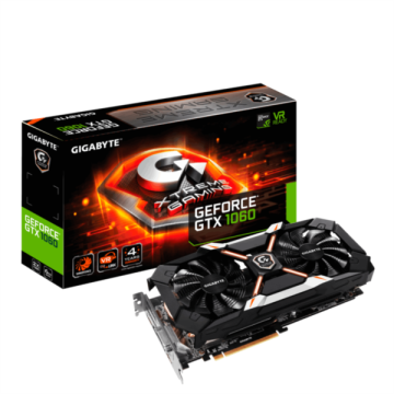 Gigabyte grafična kartica GTX 1060 OC, 6GB GDDR5, Xtreme Gaming 6G