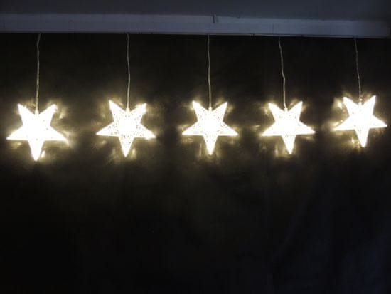 Noel LED veriga z zvezdicami, 3D