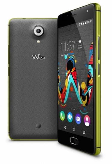 Wiko GSM mobilni telefon U-Feel 4G, 16+3GB, rumeno-siv