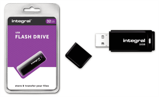 Integral USB ključek 2.0 Black, 32 GB