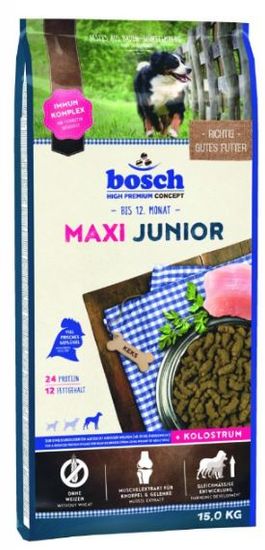 Bosch hrana za pasje mladiče srednjih pasem Maxi Junior, 15 kg (nova recept.) - Poškodovana embalaža
