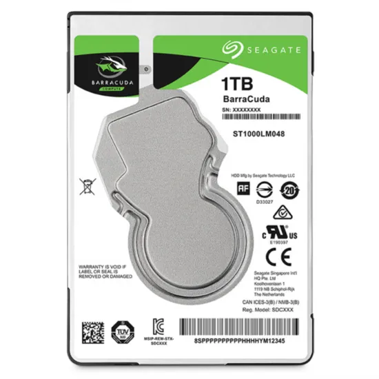 Seagate trdi disk BarraCuda 3.5", 1 TB, Sata 3, 6GB/s, 7200 obratov - Odprta embalaža