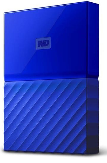 Western Digital zunanji trdi disk My Passport 4 TB, moder (WDBYFT0040BBL-WESN)