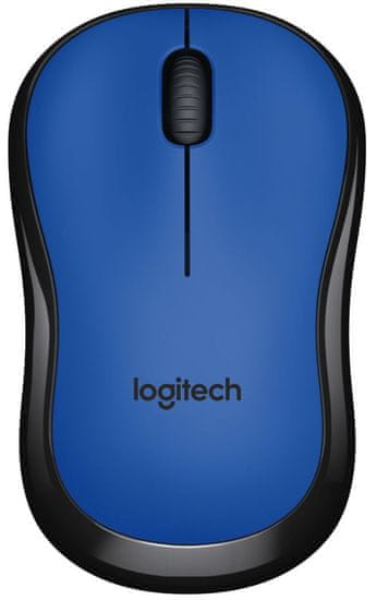 Logitech M220 Silent brezžična miška, modra