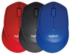 Logitech M330 Silent Plus brezžična miška, črna