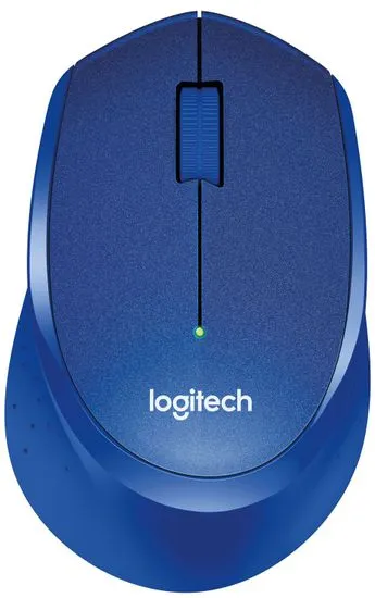 Logitech M330 Silent Plus brezžična miška, modra