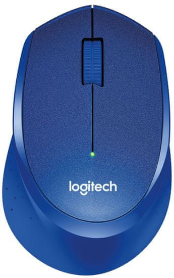 Logitech M330 Silent Plus brezžična miška, modra