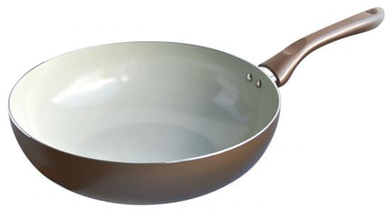 Toro keramična wok ponev, barva šampanjca, 28 cm