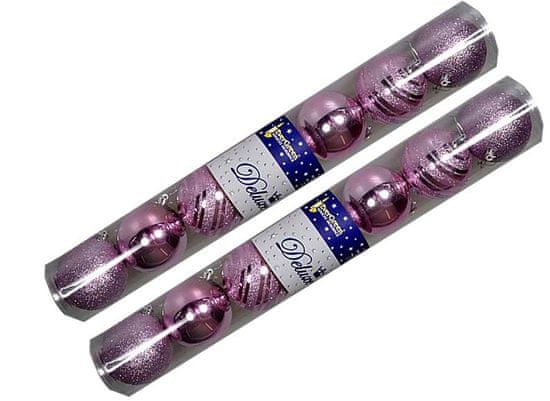 EverGreen božične bunkice Mix, svetlo roza, 8 cm, 14 kos
