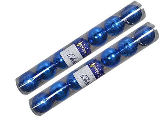 EverGreen božične bunkice Mix, modre, 8 cm, 14 kos
