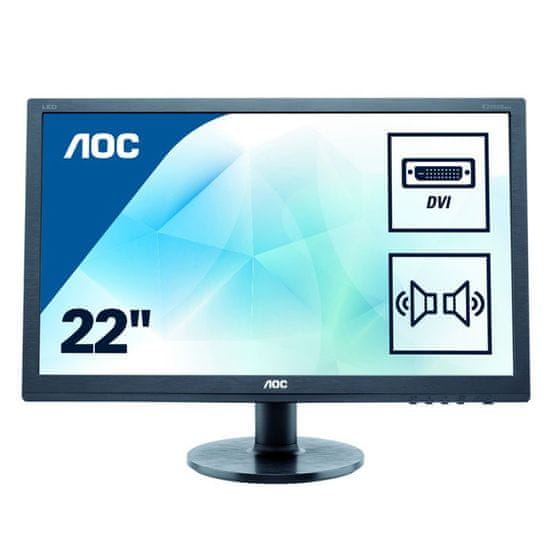 AOC LCD LED monitor Professional e2275swj 54,6cm (21,5), zvočniki