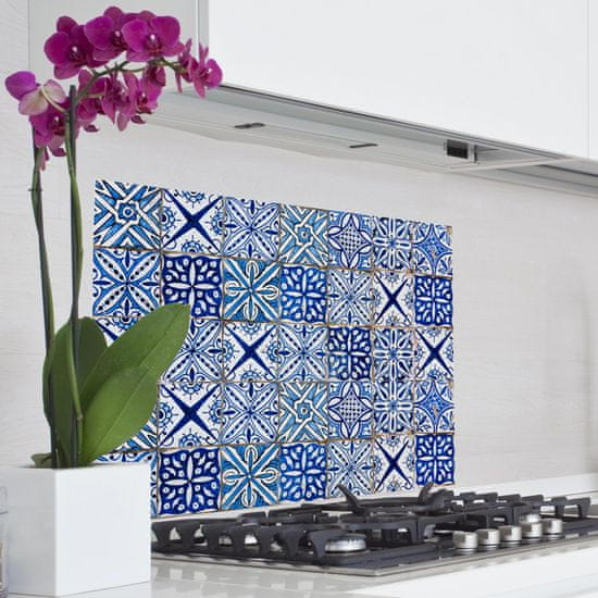 Crearreda kuhinjski panel Modri vzorec
