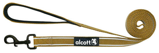 Alcott najlon povodec z odsevnimi elementi, olivno zelen
