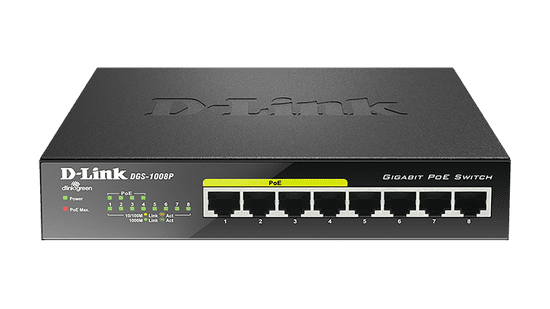 D-Link DGS-1008P/E mrežno stikalo