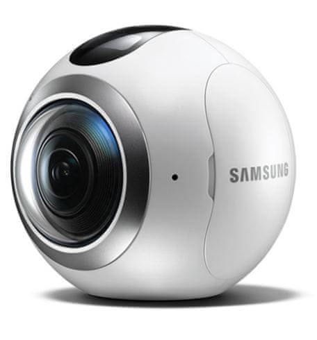 Samsung kamera Gear 360, SM-C200, bela