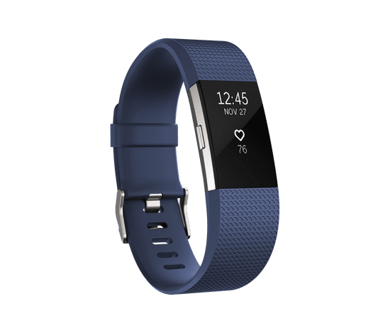 Fitbit aktivna zapestnica Charge 2, Blue/Silver, Large