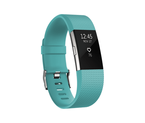 Fitbit aktivna zapestnica Charge 2, Teal/Silver, Small
