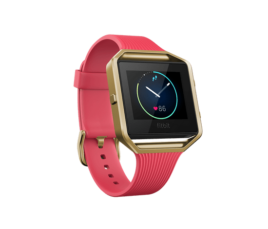 Fitbit aktivna zapestnica Blaze, Tapered Pink/Gold, Large