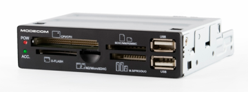 Modecom čitalec kartic CR-108, 2x USB 2.0, vgradni