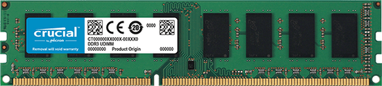 Crucial pomnilnik (RAM), 8 GB DDR3L, 1600 MHz, CL11, UDIMM, 1,35/1,5V (CT102464BD160B)