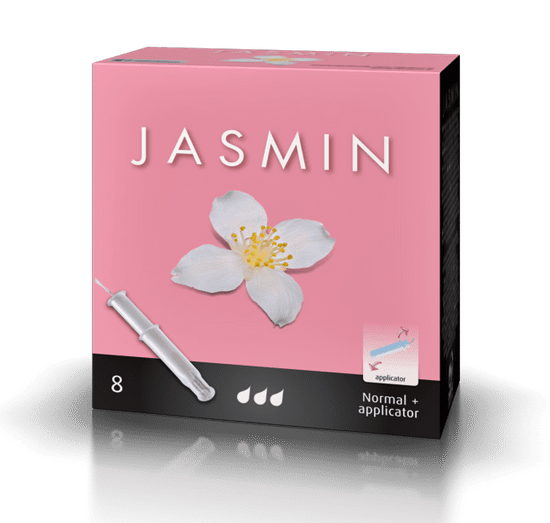 TOSAMA Jasmin higienski tamponi z aplikatorjem, normal, 8 kosov