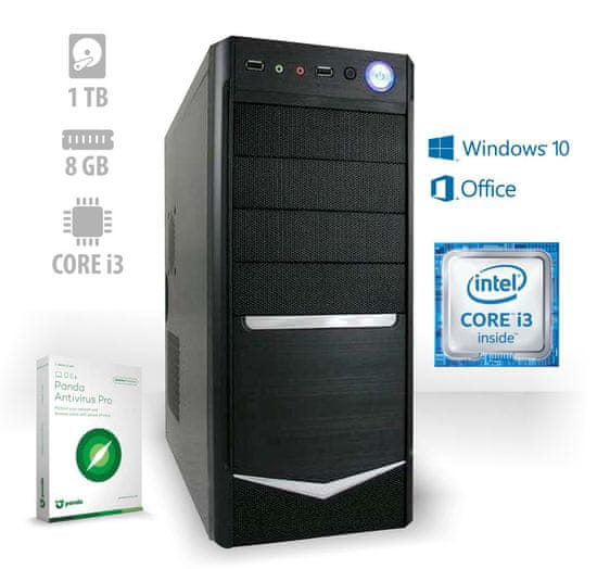 mimovrste=) namizni računalnik Home Office2 CX3 i3-7100/8GB/1TB HDD/Win10 + Office 365